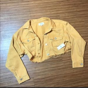 PacSun mustard half jacket